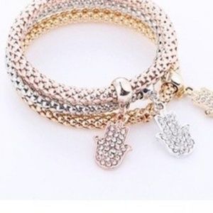 Bracelet Three Color Suits Elastic